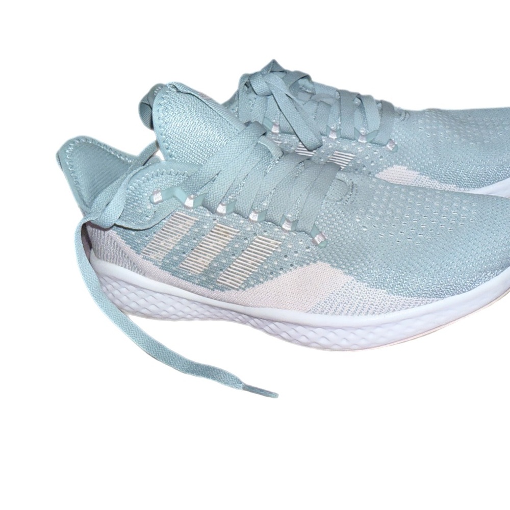 adidas Women's Light Blue Knit Running Sneakers